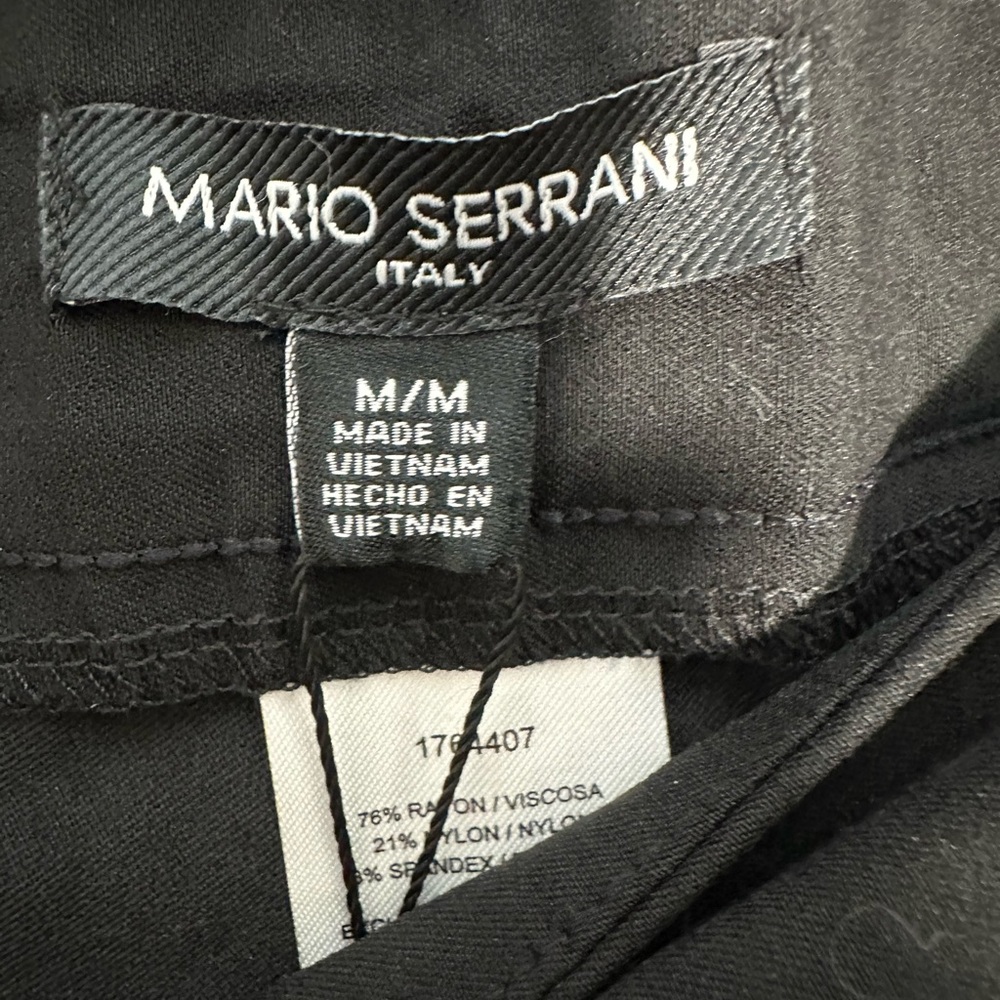 Mario Serrani Italy Confort Stretch Capri in Black for women size M NWT. - Picture 5 of 8
